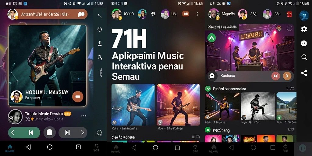 Tampilan gameplay 71H yang menarik dengan berbagai pilihan lagu.