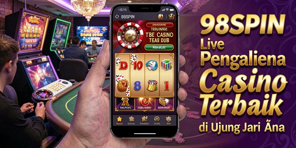 Screenshot gameplay Live Casino 98SPIN yang menunjukkan dealer langsung dan interaksi pemain.