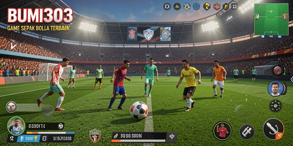 Gameplay seru di lapangan sepak bola BUMI303.