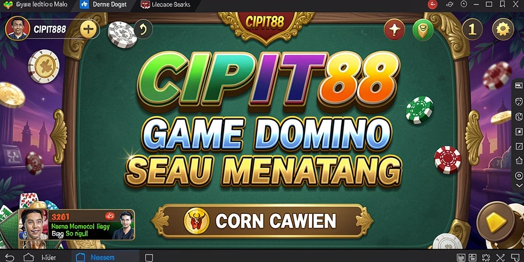 Screenshot gameplay Domino yang seru dan menarik di CIPIT88.