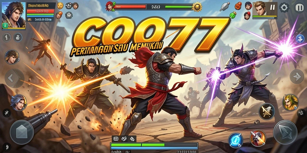 Tangkapan layar COO77 menampilkan aksi pertarungan yang mendebarkan dan karakter yang beragam.