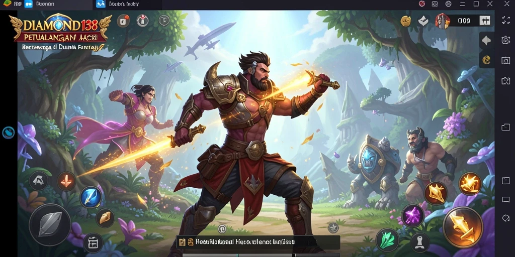 Tangkapan layar gameplay mendebarkan dari DIAMOND138 yang menunjukkan pertarungan intens.