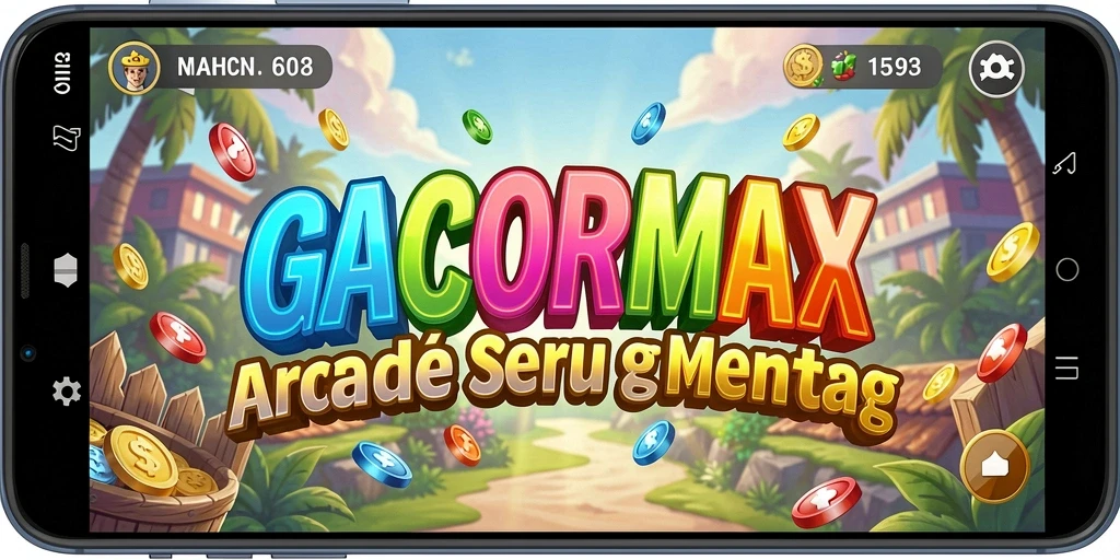 Tampilan gameplay seru GACORMAX dengan rintangan menantang.