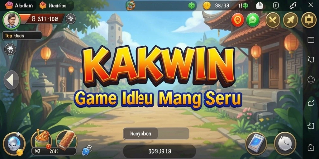Tampilan gameplay KAKWIN yang menampilkan proses Idle yang seru.