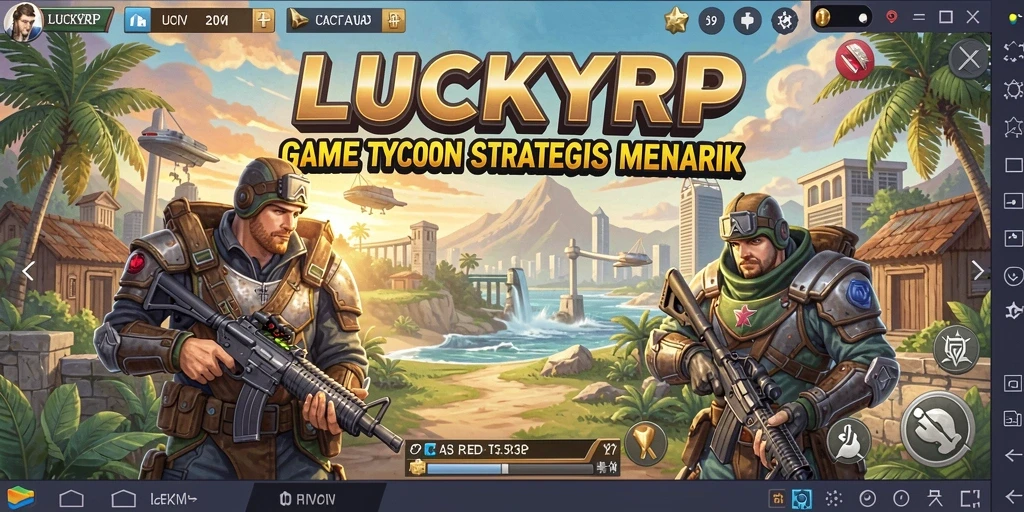 Tampilan gameplay LUCKYRP yang menegangkan dan penuh strategi.