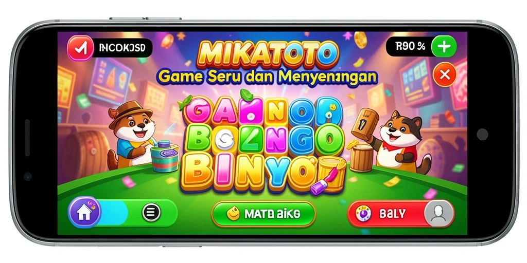 Gameplay seru MIKATOTO dengan tampilan Bingo yang menarik.