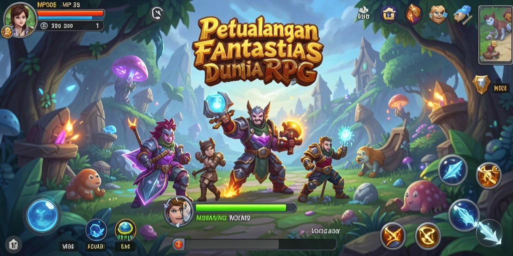 Screenshot MPO08 menampilkan aksi menegangkan dalam pertempuran RPG.