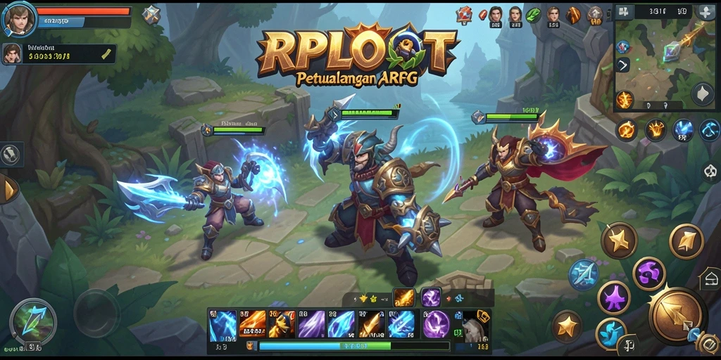 Tampilan gameplay RPLOOT yang menakjubkan dan penuh aksi.