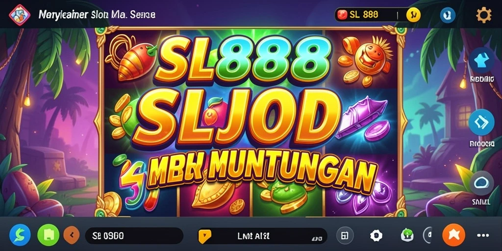 Screenshot utama SL888 menunjukkan serunya gameplay Slot yang penuh warna.