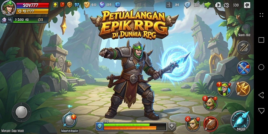 Tampilan gameplay menarik SOV777 dengan aksi RPG yang seru.