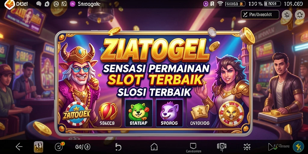 Tampilan menarik dari gameplay ZIATOGEL yang penuh warna.